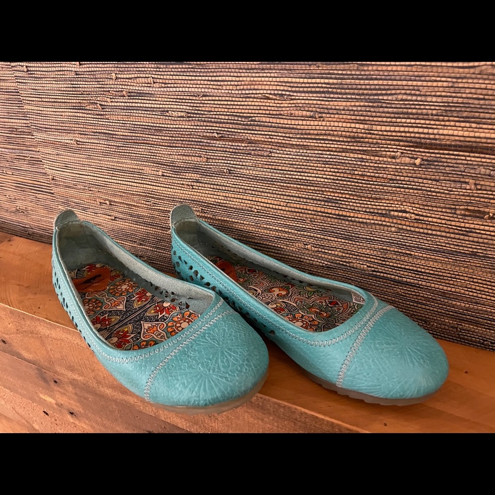 Women’s Rocket Dog Soft Leather Flats - Teal